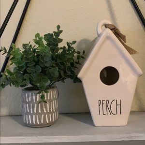 Rae Dunn taper perch birdhouse